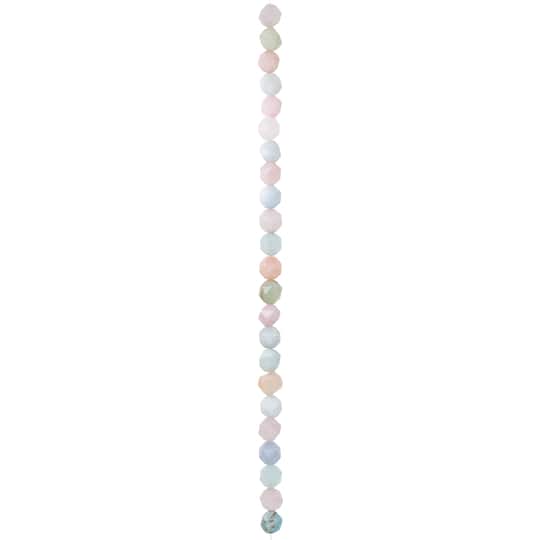 12 Pack: Morganite Faceted Beads, 8mm by Bead Landing™